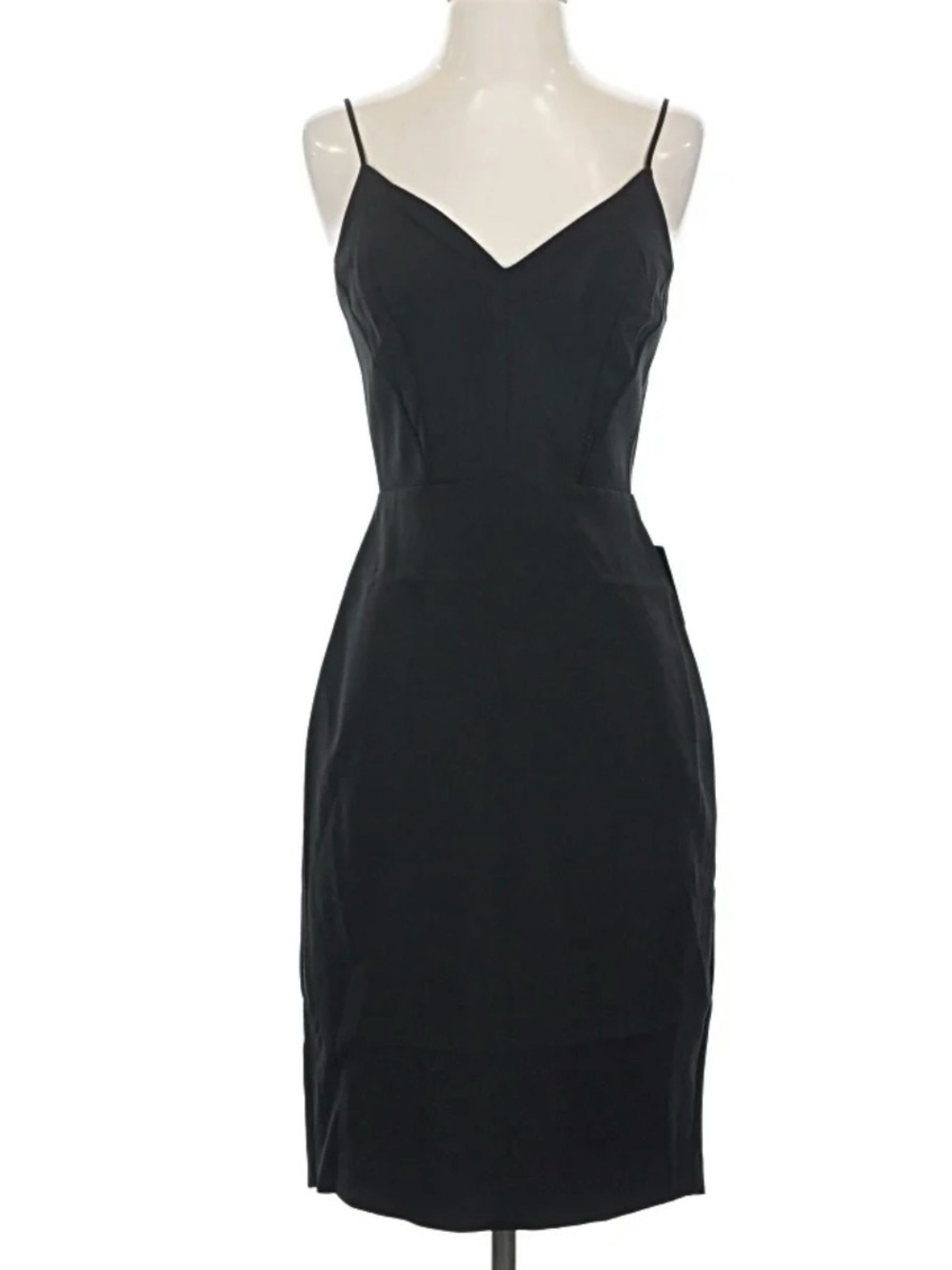 Express Sleeveless Black V-Neck Sheath Dress